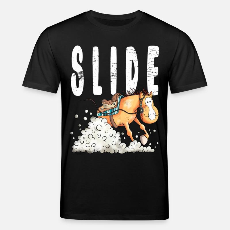 Westernpferd Slide - Stanley/Stella Unisex Bio-T-Shirt CREATOR  - Schwarz