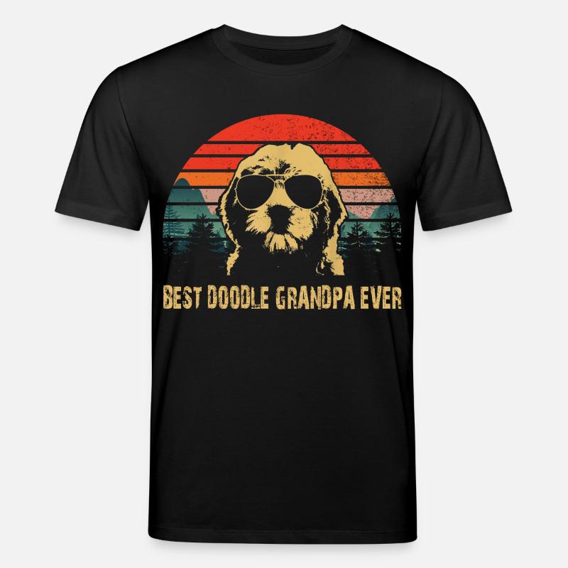 bester Doodle Opa aller Zeiten - Stanley/Stella Unisex Bio-T-Shirt CREATOR  - Schwarz
