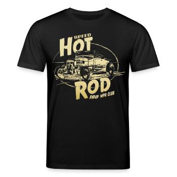 Hot rod garage V8 - Ekologisk T-shirt CREATOR unisex från Stanley/Stella - svart - Fram - Alina (178cm) & Michal (187cm)