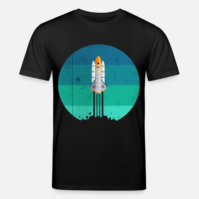 Lancement d'une fusée spatiale - T-shirt bio CREATOR Stanley/Stella Unisexe - noir