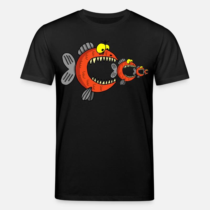 Fisch- und Nahrungskette - Stanley/Stella Unisex Bio-T-Shirt CREATOR - Schwarz