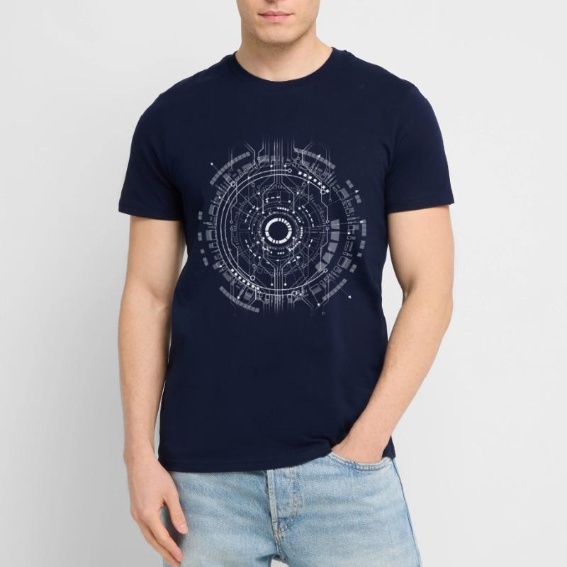 ordinateur c-base étoile space cpu nerd pc coder star T-shirt bio CREATOR Stanley/Stella Unisexe