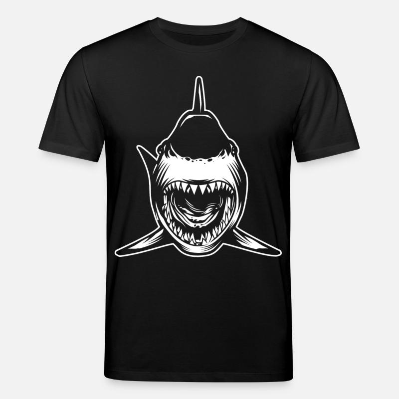 Requin gueule ouverte - T-shirt bio CREATOR Stanley/Stella Unisexe - noir