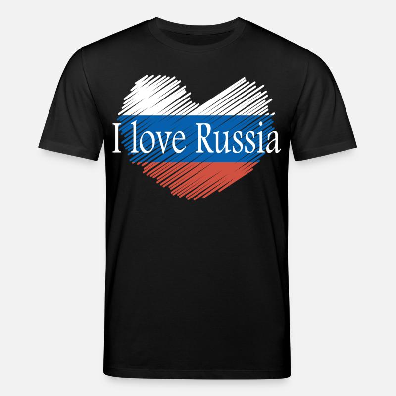 J'aime la russie - T-shirt bio CREATOR Stanley/Stella Unisexe - noir