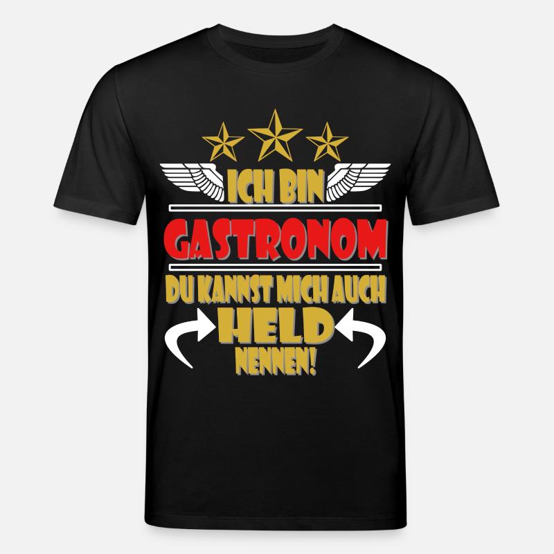 Gastronom Restaurant Gastronomie - Stanley/Stella Unisex Bio-T-Shirt CREATOR  - Schwarz