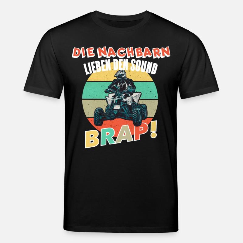 Quad Lustiger Spruch - Stanley/Stella Unisex Bio-T-Shirt CREATOR  - Schwarz