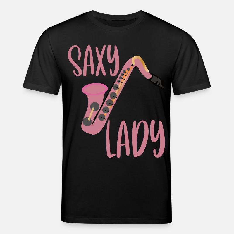 Saxophon Saxophonist Saxofon Saxy Lady - Stanley/Stella Unisex Bio-T-Shirt CREATOR - Schwarz