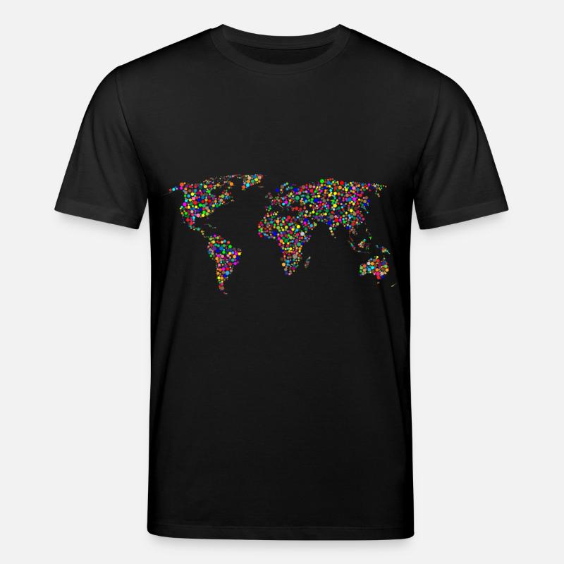 EARTH DOT: Points planisphere - Stanley/Stella CREATOR Unisex Organic T-Shirt - black