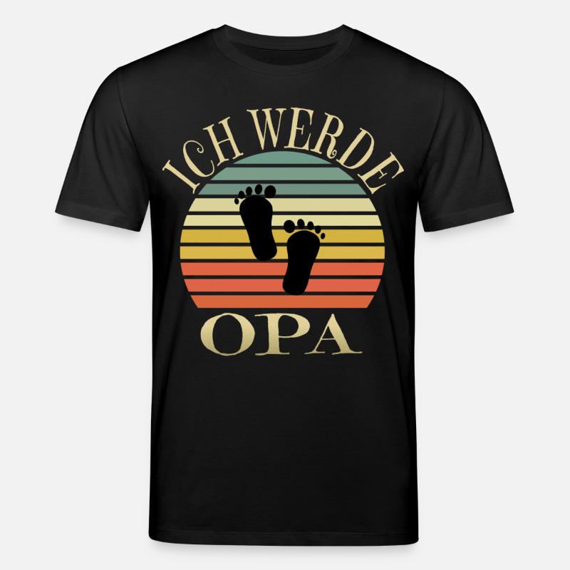 Ich werde Opa - Stanley/Stella Unisex Bio-T-Shirt CREATOR  - Schwarz