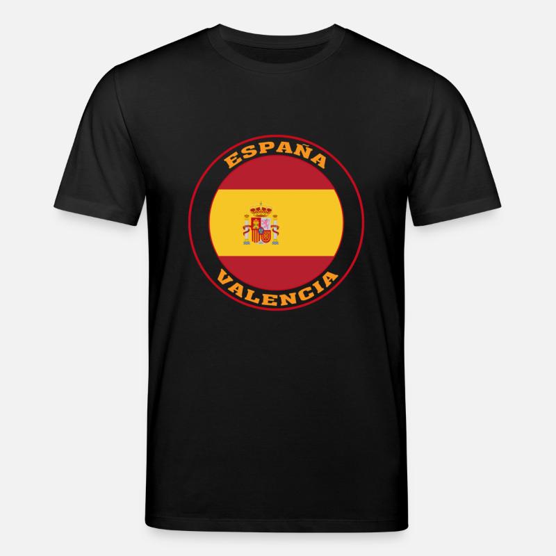 Valence Espagne Drapeau Valence España - T-shirt bio CREATOR Stanley/Stella Unisexe - noir