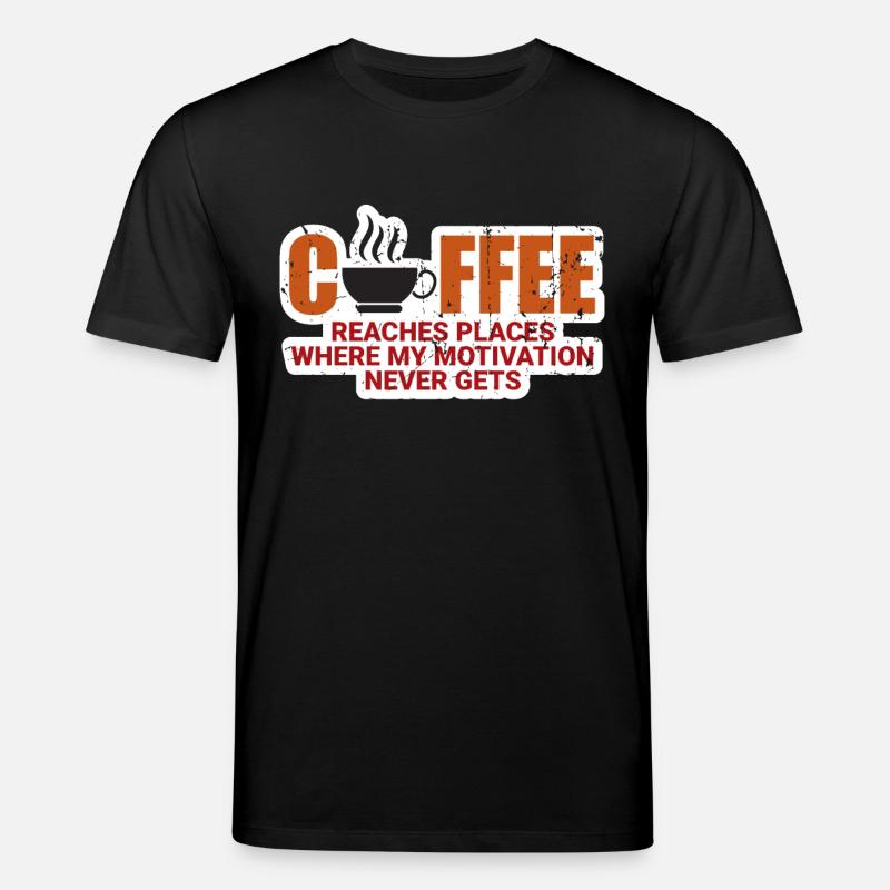 Kaffee Motivation - Stanley/Stella Unisex Bio-T-Shirt CREATOR  - Schwarz