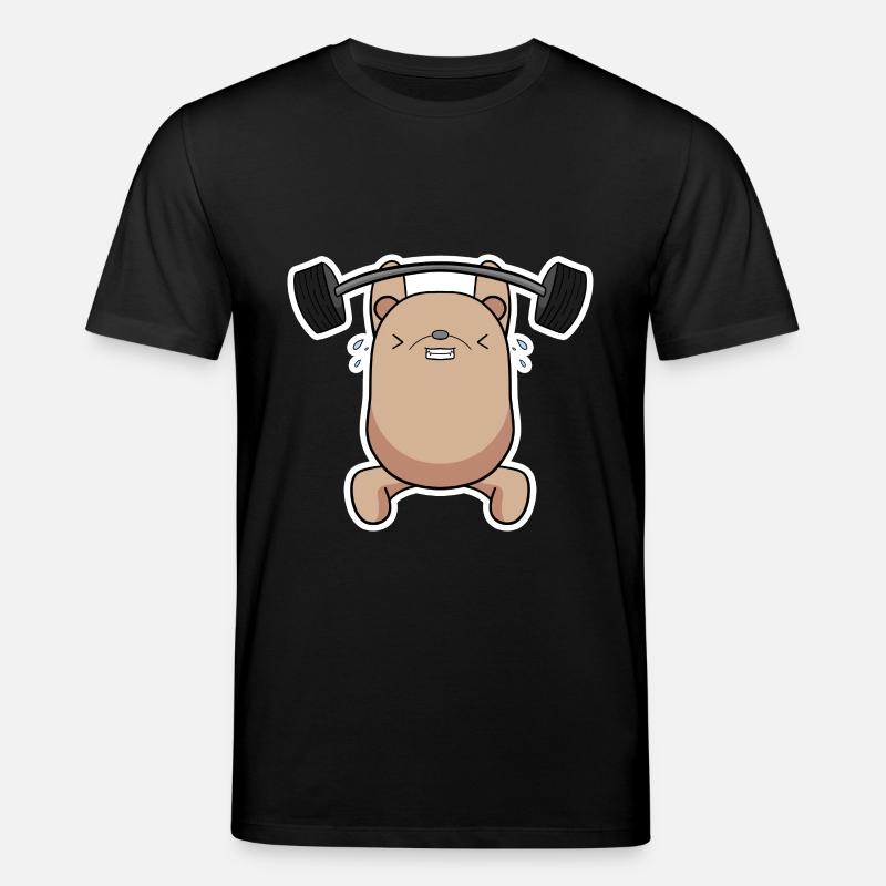 Kraft Bär Athlet - Stanley/Stella Unisex Bio-T-Shirt CREATOR  - Schwarz