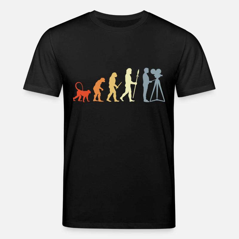 Kameramann Evolution - Stanley/Stella Unisex Bio-T-Shirt CREATOR  - Schwarz