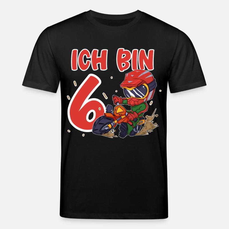 Ich Bin 6 Motocross - Stanley/Stella Unisex Bio-T-Shirt CREATOR - Schwarz