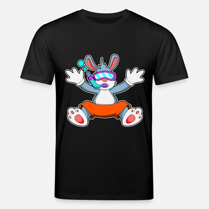 diving avec lunettes et tuba - T-shirt bio CREATOR Stanley/Stella Unisexe - noir