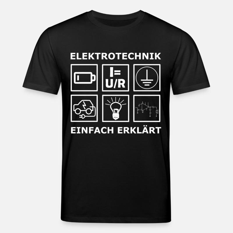 Elektrotechnik Ingenieur Studium - Stanley/Stella Unisex Bio-T-Shirt CREATOR - Schwarz