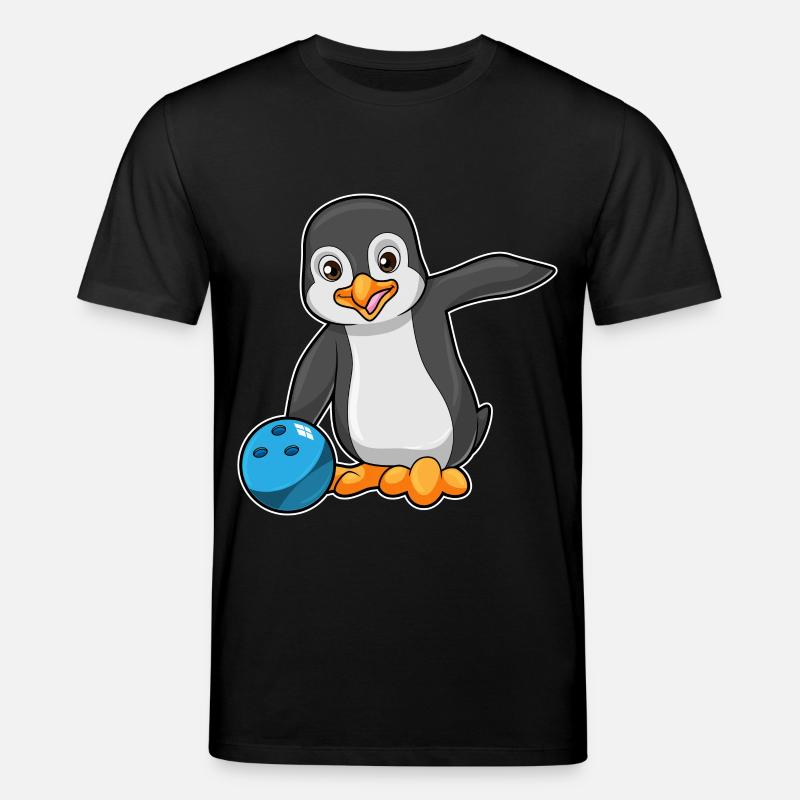 Penguin Bowling Boule de bowling - T-shirt bio CREATOR Stanley/Stella Unisexe - noir