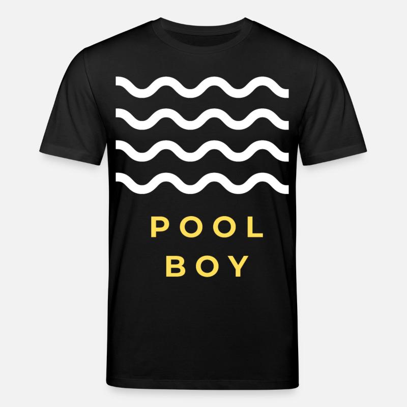 Pool Boy Geschenk - Stanley/Stella Unisex Bio-T-Shirt CREATOR  - Schwarz