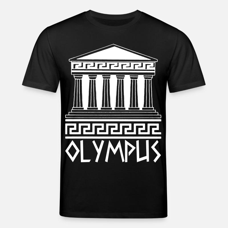Weißer Tempel am Olymp - Stanley/Stella Unisex Bio-T-Shirt CREATOR - Schwarz