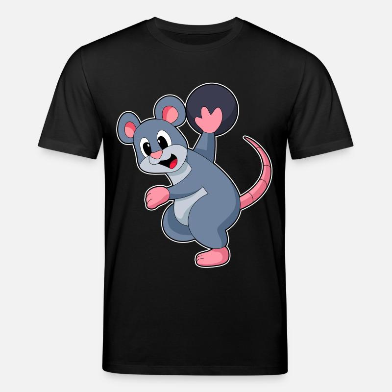 Ratte Bowling Bowlingkugel - Stanley/Stella Unisex Bio-T-Shirt CREATOR  - Schwarz