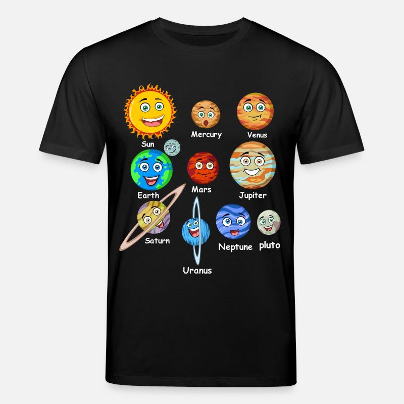 Planètes du système solaire - T-shirt bio CREATOR Stanley/Stella Unisexe - noir