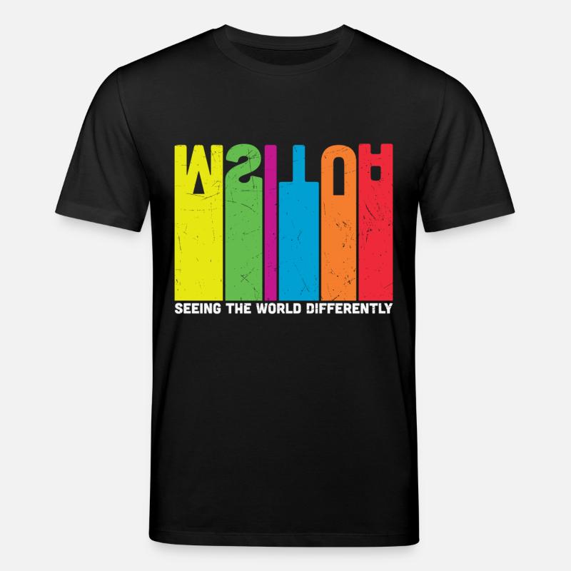 L’autisme voit le monde différemment - T-shirt bio CREATOR Stanley/Stella Unisexe - noir