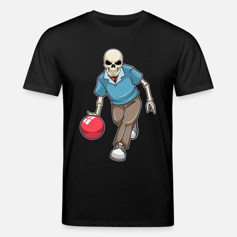 Boule de bowling squelette - T-shirt bio CREATOR Stanley/Stella Unisexe - noir