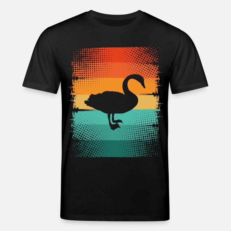Schwan - Stanley/Stella Unisex Bio-T-Shirt CREATOR  - Schwarz