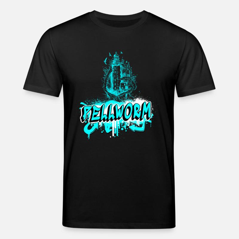 Pellworm lighthouse graffiti design - Stanley/Stella CREATOR Unisex Organic T-Shirt - black