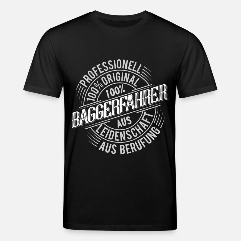 Baggerfahrer - Stanley/Stella Unisex Bio-T-Shirt CREATOR  - Schwarz