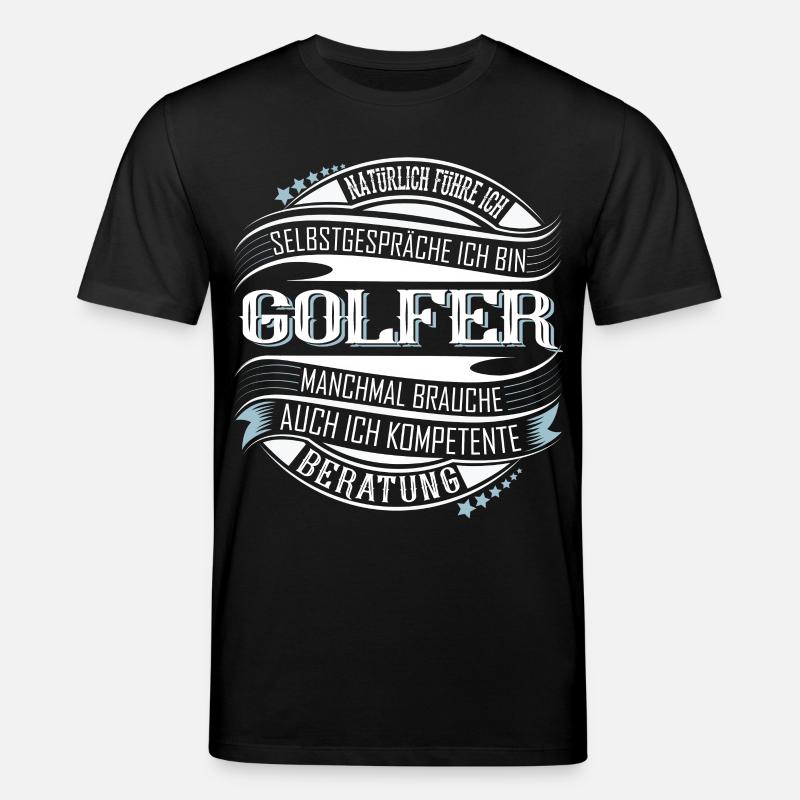 Golfer Golf - Stanley/Stella Unisex Bio-T-Shirt CREATOR  - Schwarz