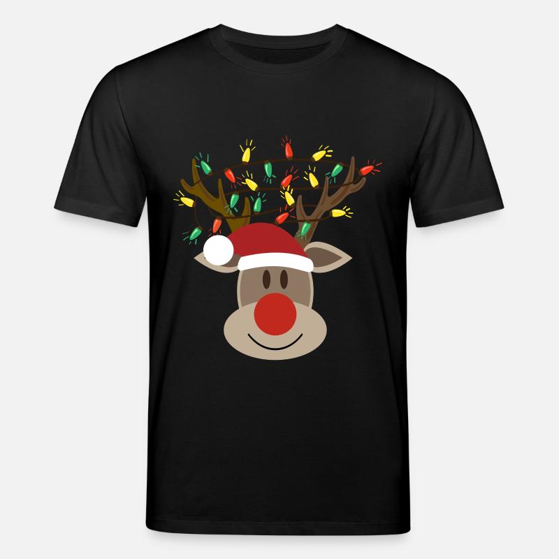 Moose Head Rudolph Orignal Renne - T-shirt bio CREATOR Stanley/Stella Unisexe - noir