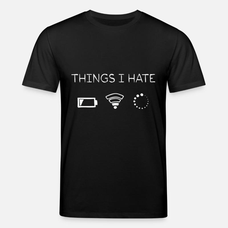 Things I Hate Programmer Outfit Gamer - Stanley/Stella CREATOR Unisex Organic T-Shirt - black