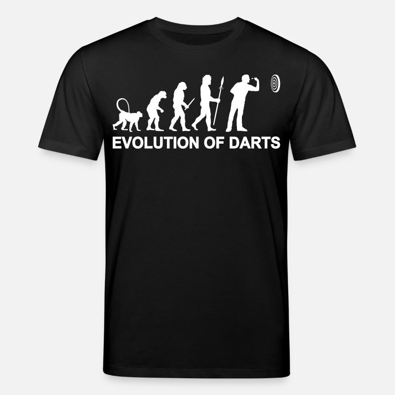 Evolution des Darts - Stanley/Stella Unisex Bio-T-Shirt CREATOR  - Schwarz