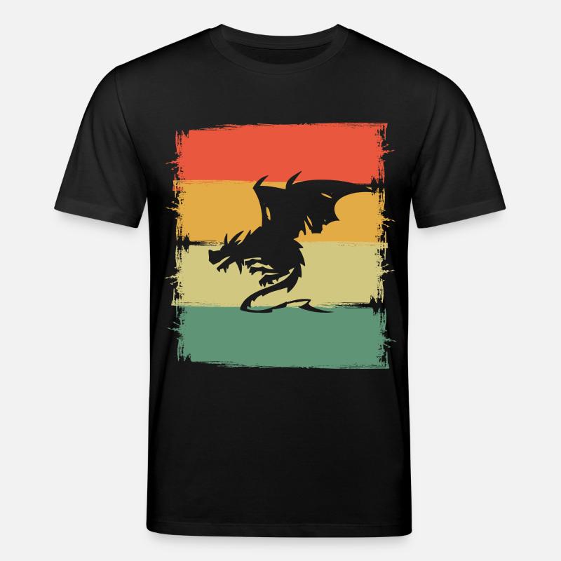 Drache Drachen - Stanley/Stella Unisex Bio-T-Shirt CREATOR  - Schwarz