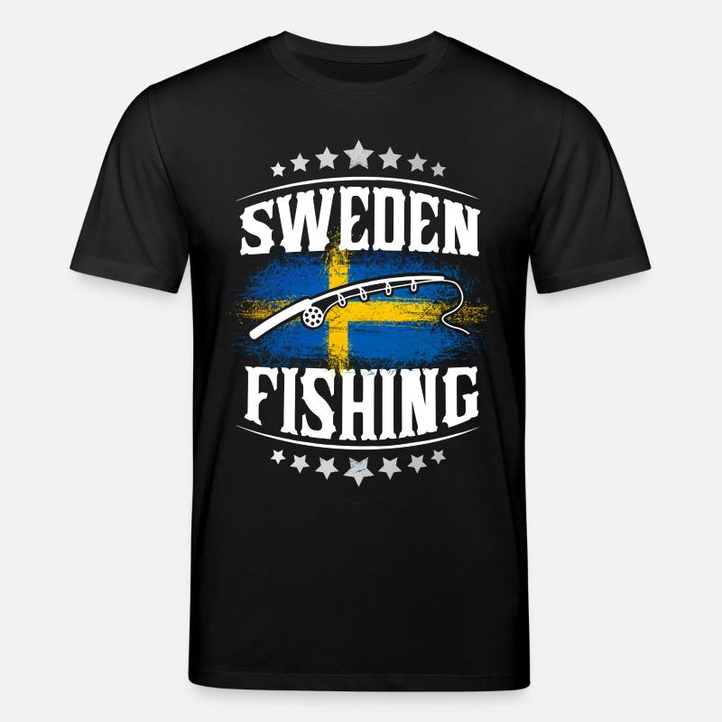 Suède Pêche Pêcheur Pêcheur - T-shirt bio CREATOR Stanley/Stella Unisexe - noir