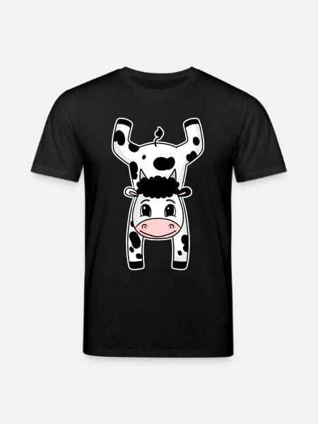 Gymnastics Sport Handstand Cow - Stanley/Stella CREATOR Unisex Organic T-Shirt - black
