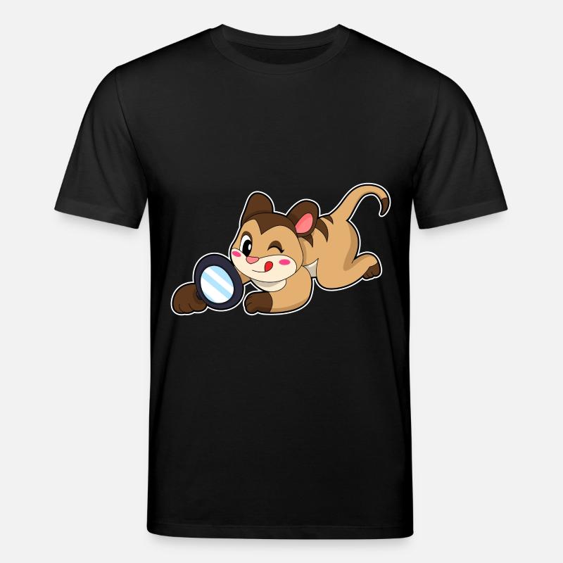 Suricates avec loupe - T-shirt bio CREATOR Stanley/Stella Unisexe - noir