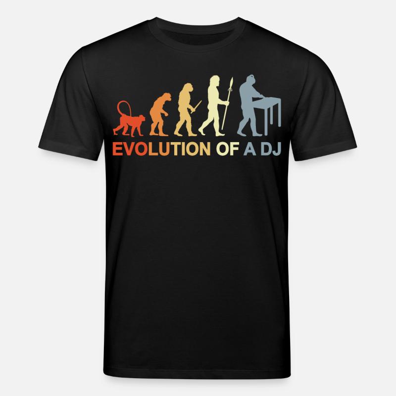 Evolution eines DJ - Stanley/Stella Unisex Bio-T-Shirt CREATOR  - Schwarz