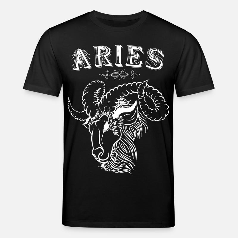 Aries Sternzeichen Widder - Stanley/Stella Unisex Bio-T-Shirt CREATOR  - Schwarz