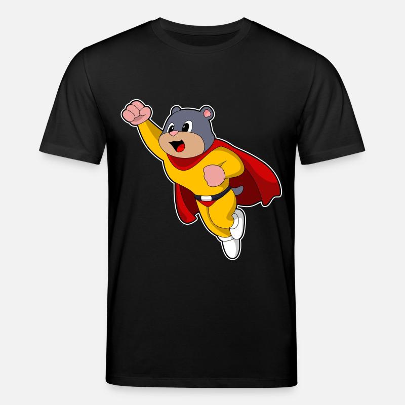 Maulwurf als Held - Stanley/Stella Unisex Bio-T-Shirt CREATOR  - Schwarz