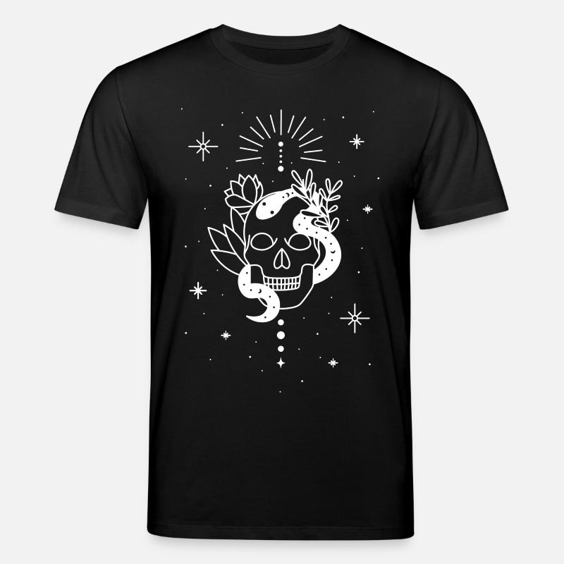 Trippy Occult Skeleton Serpent - T-shirt bio CREATOR Stanley/Stella Unisexe - noir
