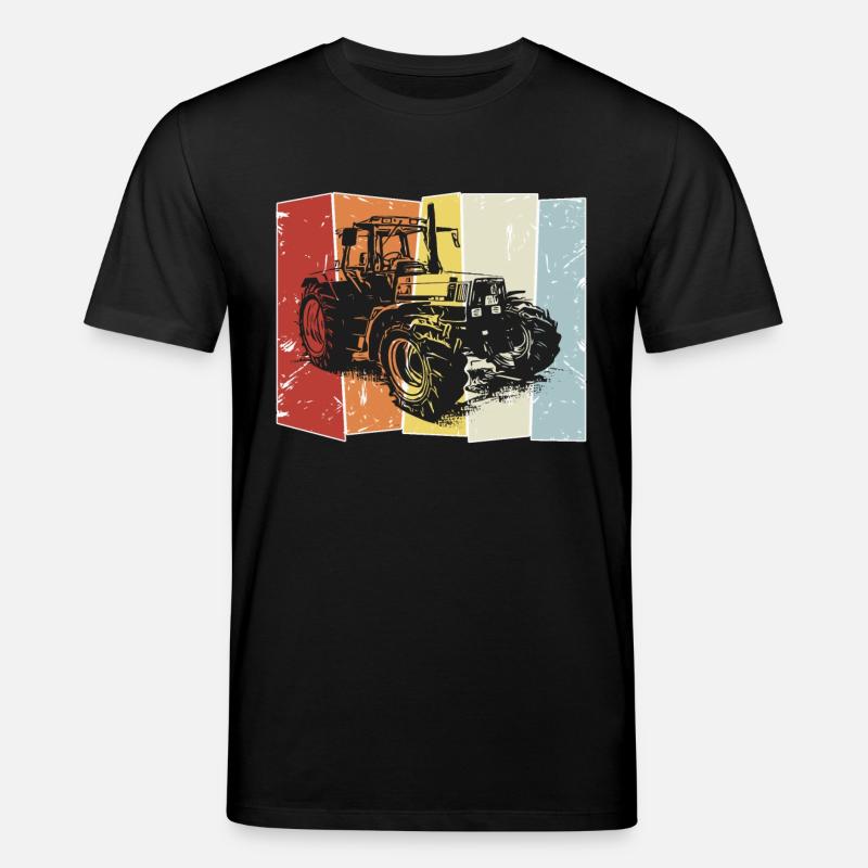 Tracteur Deutz style rétro - T-shirt bio CREATOR Stanley/Stella Unisexe - noir