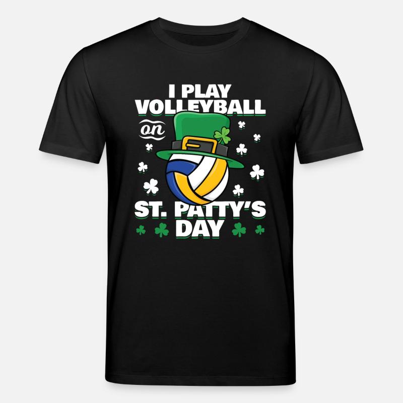 St. Patrick's Day Volleyball - Stanley/Stella Unisex Bio-T-Shirt CREATOR  - Schwarz