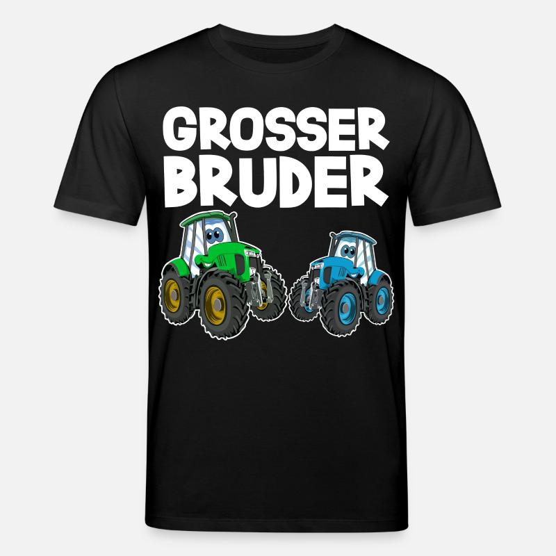 Grosser Bruder Traktor - Stanley/Stella Unisex Bio-T-Shirt CREATOR - Schwarz