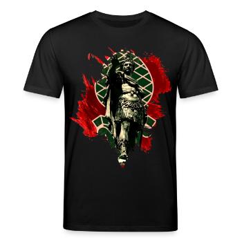Augsburg - Stanley/Stella CREATOR Unisex Organic T-Shirt - black - Front - Alina (178cm) & Michal (187cm)