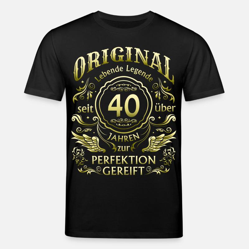 40 Jahre Gereift - Stanley/Stella Unisex Bio-T-Shirt CREATOR  - Schwarz
