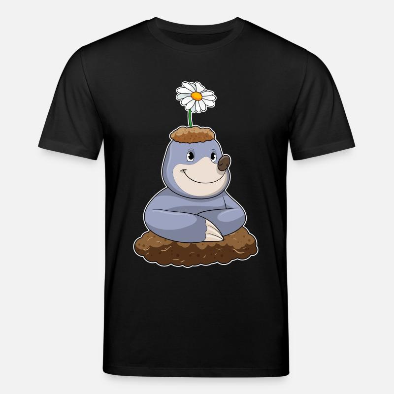 Maulwurf Gänseblümchen - Stanley/Stella Unisex Bio-T-Shirt CREATOR - Schwarz