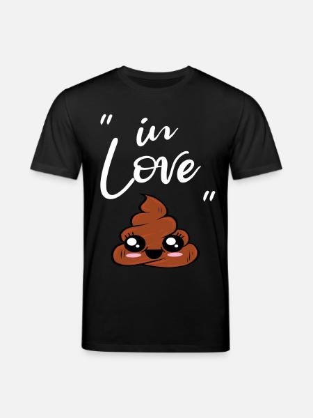 Jeg elsker lort sød lort bunke - Stanley/Stella CREATOR økologisk unisex-T-shirt - sort