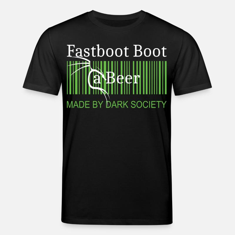 Fastboot Boot une bière - T-shirt bio CREATOR Stanley/Stella Unisexe - noir
